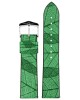 Řemínek Hirsch Leaf - zelený - 20 mm - M – Střední délka - 18 mm - Stříbrná - thumb (2)
