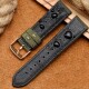 Řemínek nylon/kůže zelený - 19 mm - thumb (1)