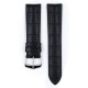 Řemínek Hirsch Andy - černo-modrý - 20 mm - L – Standardní délka (doporučujeme) - 18 mm - Stříbrná - thumb (1)