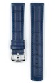 Řemínek Hirsch Grand Duke - modrý - 22 mm - L – Standardní délka (doporučujeme) - 20 mm - Stříbrná - thumb (1)