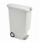 Pedálový odpadkový koš Simplehuman – 40 l, úzký, bílý plast - thumb (2)