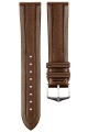 Řemínek Hirsch Hevea - hnědý - 20 mm - L – Standardní délka (doporučujeme) - 18 mm - Stříbrná - thumb (1)