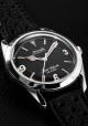 Nivada Grenchen Super Antarctic 3.6.9 Black Vintage - Black Leather White Stitching - thumb (9)