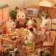 Sylvanian Families Rodina "chocolate" králíků, nová - thumb (1)