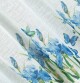 ArtFir Krátká záclona ALA P | bílá/modrá 150 x 60 cm - thumb (2)