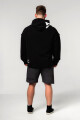 Pánská mikina Nebbia  Oversized Pullover Hoodie NO BS Black L - thumb (3)