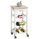 Kesper 25814 Kuchyňský vozík s pracovní deskou, 77 x 36 x 36 cm - thumb (1)