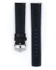 Řemínek Hirsch Grand Duke - černý - 22 mm - L – Standardní délka (doporučujeme) - 20 mm - Stříbrná - thumb (1)