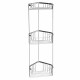 GEDY 2484 Smart třípatrová rohová police 20 x 59 x 15 cm, stříbrná - thumb (0)