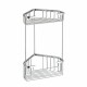 GEDY 2482 Smart dvoupatrová rohová police 20 x 32,5 x 15,1 cm, stříbrná - thumb (0)