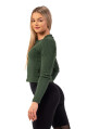 Nebbia Žebrované z organické bavlny 415 Dark Green - thumb (4)