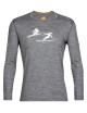 Icebreaker Mens 200 Oasis LS Crewe Last Run Gritstone HTHR - thumb (0)