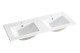 ArtCom Keramické umyvadlo UM-9120/8003-120D | bílý lesk 120 cm - thumb (0)