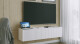 ArtExt Závěsný TV stolek JOY | 150 cm Barva: Černý lesk (drážky) - thumb (5)