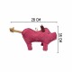 PafDog Prasátko Pinky hračka pro psy z kůže a juty, 28 cm - thumb (3)