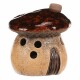 Svícen Houbový domek hnědá, 12 x 12 x 13 cm - thumb (5)