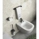 GEDY A8213014 Samoa držák ručníků 30 x 6,5 cm, černá - thumb (1)