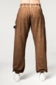 Pánské tepláky Nebbia  Washed-off Gym Sweatpants Baggy Style GYM BRO Ligth Brown L - thumb (4)