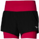 Mizuno dámské šortky 2 in 1 4.5 Short/Black/Persian Red - thumb (0)