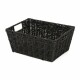 Compactor Ručně pletený košík ETNA, 31 x 24 x 14 cm, černá - thumb (0)