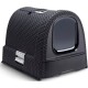 Curver Rattan Anthracite Grey Toaleta pro kočky - thumb (0)