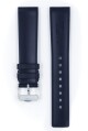 Řemínek Hirsch Pure - modrý - 20 mm - L – Standardní délka (doporučujeme) - 18 mm - Stříbrná - thumb (2)