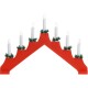 Vánoční svícen Candle Bridge červená, 7 LED - thumb (0)