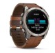 Garmin Fenix® 8 – 51 mm, AMOLED Sapphire, Titanium / Brown Leather Band 010-02905-40 - thumb (2)