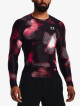 Under Armour Iso-Chill Compression Printed LS Black/Radio Red - thumb (0)