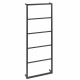 SAPHO Ska501 Ska nástěnný sušák ručníků 45 x 115 x 10 cm, černá mat - thumb (0)