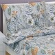 Bellatex Krepové povlečení Listí fialová, 140 x 220 cm, 70 x 90 cm - thumb (1)