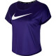 Dámské tričko Nike  Swoosh Run Top SS Purple XS - thumb (0)