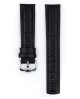 Řemínek Hirsch Grand Duke - černý - 22 mm - L – Standardní délka (doporučujeme) - 20 mm - Stříbrná - thumb (2)