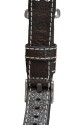 Kožený řemínek Biatec | Tmavěhnědý Navigator z bůvolí kůže - 20 mm - Černá - thumb (6)