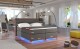 Artelta Manželská postel AMADEO Boxspring s LED osvětlením | 140 x 200 cm Barva: BAO 04 - Sawana 05 (šedá) - thumb (12)