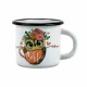 Belis Smaltovaný hrnek Sova coffee, 7 cm, 0,25 l - thumb (0)