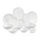 Altom Sada hlubokých talířů z opálového skla White harmony 22,5 cm, 6 ks - thumb (3)