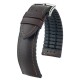 Řemínek Hirsch James - hnědý - 20 mm - L – Standardní délka (doporučujeme) - 18 mm - Stříbrná - thumb (0)