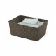 Compactor Úložný košík Compactor KITO - ručně pletený, 30 x 20 x 13 cm, kouřově hnědý - thumb (1)