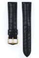 Řemínek Hirsch Genuine 1 alligator - černý, mat - L - řemínek 19 mm (spona 18 mm) - thumb (1)