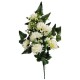 Umělá dekorativní kytice Chryzantéma, krémová, výška 60 cm - thumb (0)