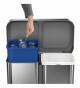 Pedálový odpadkový koš Simplehuman na tříděný odpad  – 58l (34/24), matná ocel, FPP - thumb (6)