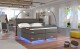 Artelta Manželská postel AMADEO Boxspring s LED osvětlením | 140 x 200 cm Barva: BAO 04 - Sawana 05 (šedá) - thumb (13)