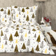 4Home Vánoční povlečení mikroflanel Nordic Tree, 140 x 220 cm, 70 x 90 cm - thumb (1)