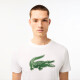 Pánské tričko Lacoste  Big Logo Core Performance T-Shirt White/Green M - thumb (1)