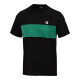 Pánské tričko Fila  T-Shirt Bosse Black/Green Jacket L - thumb (0)