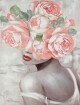 ArtFir Obraz WOMAN 540A | růžová 60 x 80 cm - thumb (0)