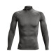 Pánské tričko Under Armour  HeatGear Armour Comp Mock LS Gray XS - thumb (5)