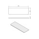 SAPHO 22486 police 100 x 10 x 0,8 cm, mléčné sklo  - thumb (1)