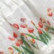 ArtFir Záclona STELLA P | bílá s tulipány 150 x 30 cm - thumb (4)